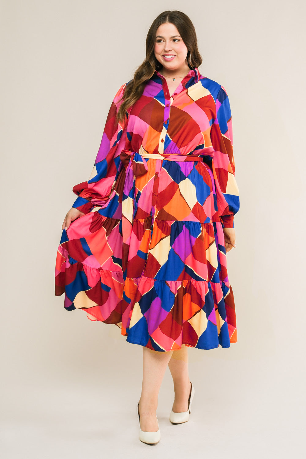 WISE WOMAN WOVEN MIDI DRESS Flying Tomato